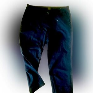 Jag Black Chino Cropped Trousers- 10 black , cotton spandex